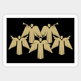 A chorus of angels praising God in heaven Sticker